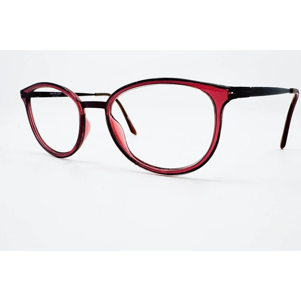 Isaac Mizrahi Eyeglasses Womens Red IM30001 Oval Full Rim Frames 50-18-135